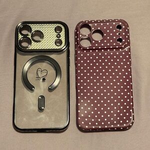 (2) IPHONE 17 PRO MAX CASES